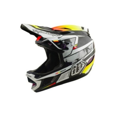 Troy Lee Designs Casco D4 Carbon W Mips - Lined Up nero