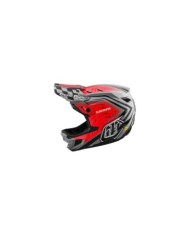Troy Lee Designs Casco D4 Carbon - SRAM rosso-nero