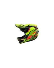 Troy Lee Designs D4 Carbon Helm - Omega schwarz-fluogelb