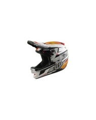 Troy Lee Designs Casco composito D4 W Mips - Lined Up bianco