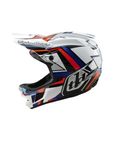 Troy Lee Designs D4 Composite Helmet W MIPS - Frames blanc-argent