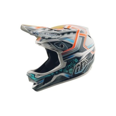 Troy Lee Designs D4 Composite Helmet W MIPS - Lowrider grau