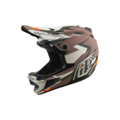 Troy Lee Designs Casco D4 Polyacrylite W Mips - Roamer marrone