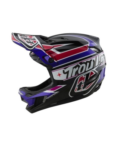 Troy Lee Designs D4 Polyacrylite Helmet W MIPS - Linear noir