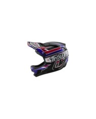 Troy Lee Designs D4 Polyacrylite Helmet W MIPS - Linear noir