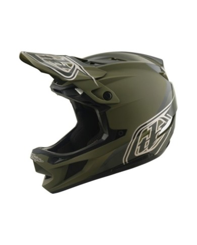 Troy Lee Designs Casco D4 Polyacrylite W Mips - Verde ombra