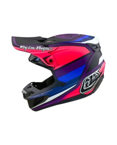 Troy Lee Designs SE5 ECE Composite Helmet Mips - Reverb violett-schwarz