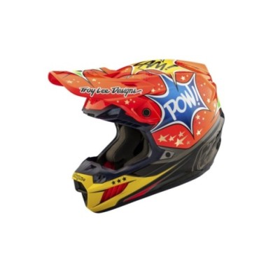 Troy Lee Designs SE5 ECE Composite Helmet - Cosmic Explosion rot