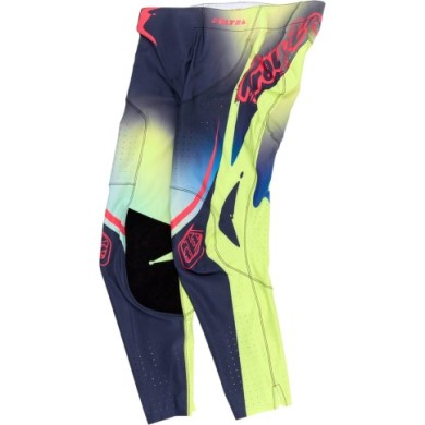 Troy Lee Designs SE ULTRA Pantaloni - Drip giallo-blu navy