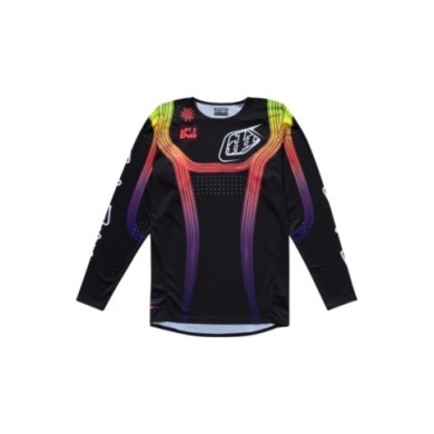 Troy Lee Designs SE PRO Jersey - Stripes nero-rosso-giallo