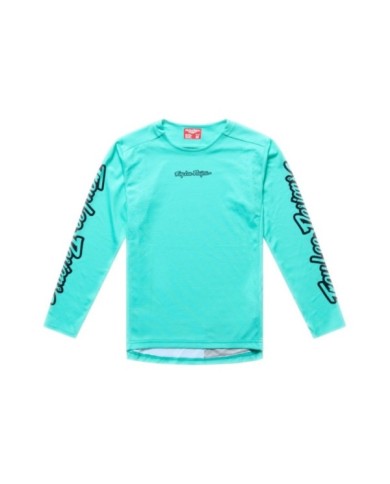 Troy Lee Designs Maglia Youth Sprint Pro - Mono turchese