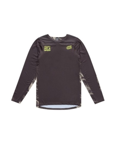 Troy Lee Designs Maglia Skyline LS - Elemental marrone