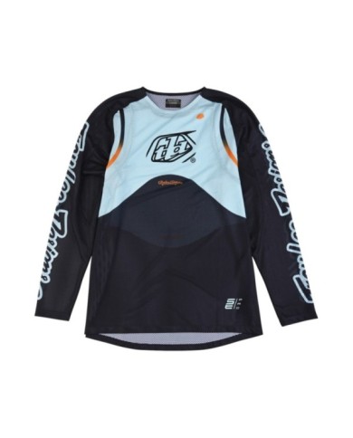 Troy Lee Designs SE PRO AIR Jersey - Pinned nero-turchese