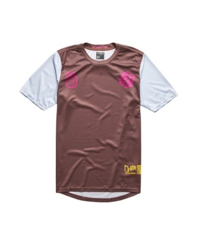 Troy Lee Designs Youth Flowline SS Jersey marrone
