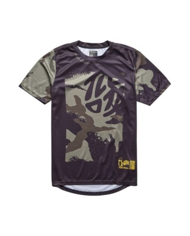 Troy Lee Designs Youth Flowline SS Jersey - Confined schwarz