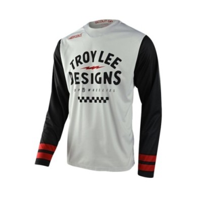 Troy Lee Designs Maglia SCOUT GP - Ride On grigio