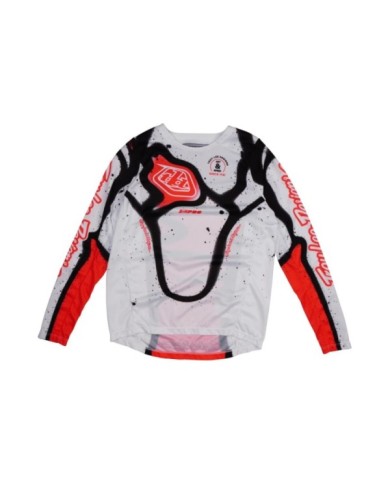 Troy Lee Designs YOUTH GP PRO Jersey - Membrana bianco-rosso