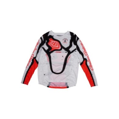 Troy Lee Designs YOUTH GP PRO Jersey - Membrana bianco-rosso
