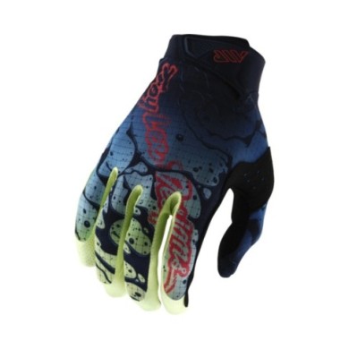 Troy Lee Designs Youth Air Glove - Drip jaune-bleu