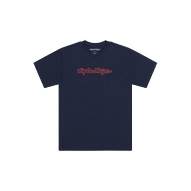 Troy Lee Designs Maglietta a maniche corte per ragazzi - Signature blu navy