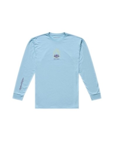 Troy Lee Designs Long Sleeve Tee - Flame2 blue