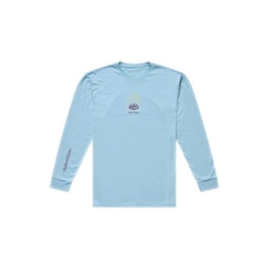 Troy Lee Designs Long Sleeve Tee - Flame2 blue