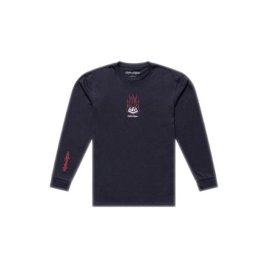 Troy Lee Designs Long Sleeve Tee - Flame2 gray