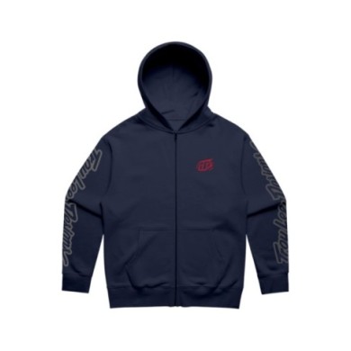 Troy Lee Designs Felpa con cappuccio e zip - Branded nero