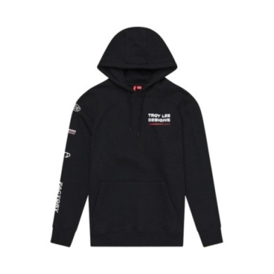 Troy Lee Designs Pullover Hoodie - Factory schwarz