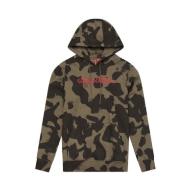 Troy Lee Designs Maglione con cappuccio - Signature olive camo