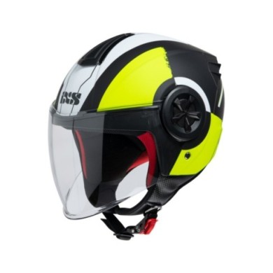 iXS Casque Jet iXS 851 2.0 noir mat-jaune fluo
