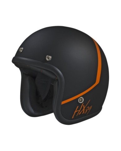 iXS Casque Jet iXS89 2.0 noir mat-orange