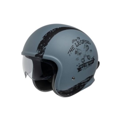 iXS Casque jet iXS880 2.0 gris mat-noir
