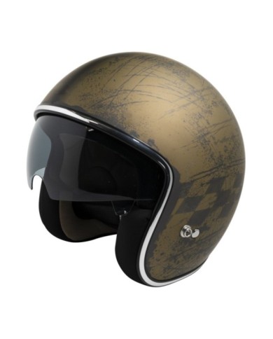 casco iXS Jet iXS77 2,5 mat oro-nero