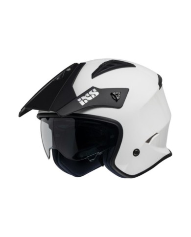 iXS Casque jet iXS114 3.0 blanc-noir