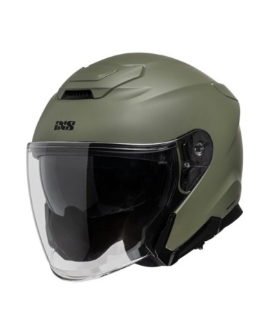 casco jet iXS Rapid J 1.0 oliva opaco gessato