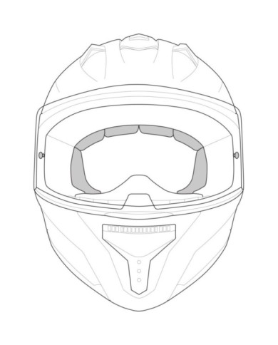 iXS Rapid 1.0 FF doublure de casque noir