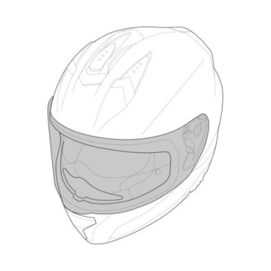 iXS Rapid 1.0 FF casque visière clear PLR