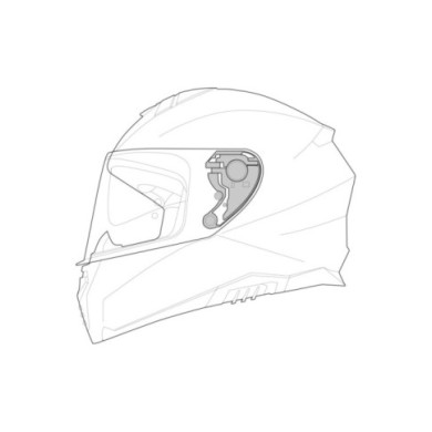 iXS Rapid 1.0 FF casque mécanisme de la visière