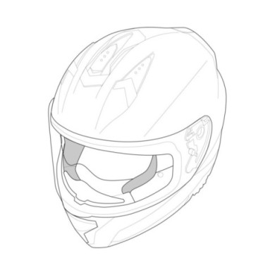 iXS Rapid 2.0 FF Wangenpolster schwarz