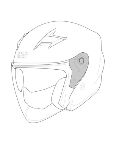 iXS Rapid 1.0 OF casco meccanismo visiera
