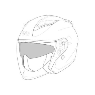 iXS Rapid 1.0 OF casque pare-soleil intérieur