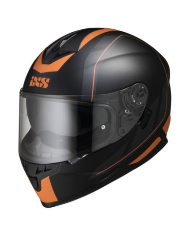 casco integrale iXS iXS1100 2.0 nero-arancio opaco