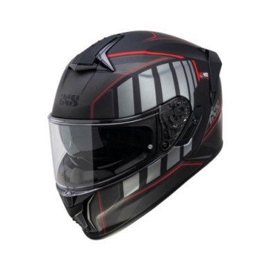 iXS Casque intégral iXS422 FG 2.1 mat noir-rouge