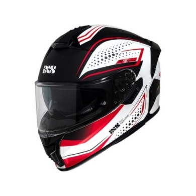casco integrale iXS iXS422 FG 2.2 bianco-rosso opaco