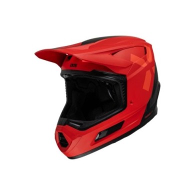 casco integrale iXS Trigger MX 1.0 Graphic MIPS rosso-nero opaco