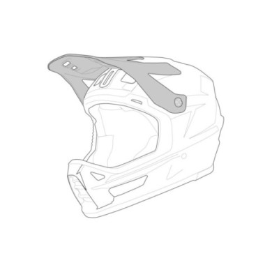 iXS Trigger MX 1.0 Graphic MIPS haut du casque noir