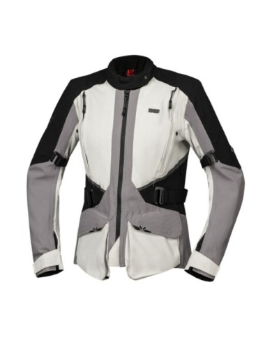 giacca laminata iXS Tourster-STX 1.0 da donna grigio chiaro