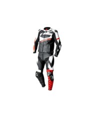 iXS Ace 1.0 tuta in pelle a due pezzi nero-bianco-rosso