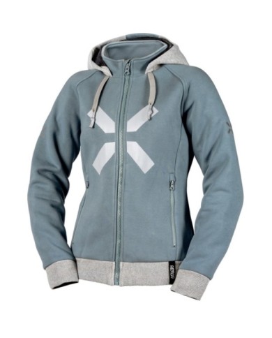 iXS iXS Rapid 1.0 WMS felpa con cappuccio blu-grigio freddo